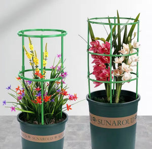 Garden Plant Support Stakes, Stackable Plastic Plant Support, Flower Support Stack For Outdoor And Indoor