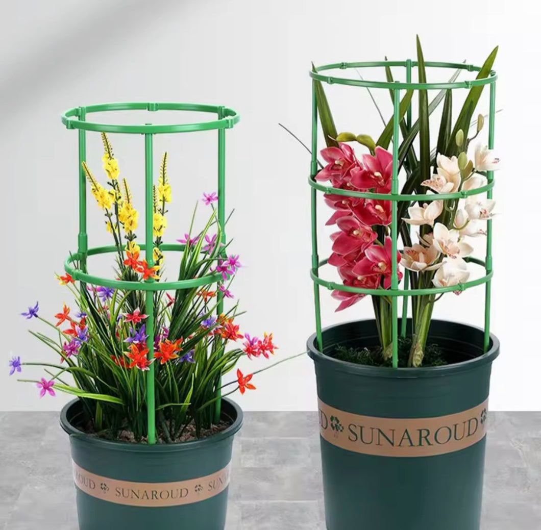 Garden Plant Support Stakes, Stackable Plastic Plant Support, Flower Support Stack For Outdoor And Indoor