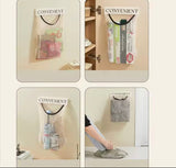 Hanging Storage Mesh Bag, Plastic Shopping Bags Dispenser, Wall Mounted Mesh Storage Bag, Hanging Garbage Bag Holder