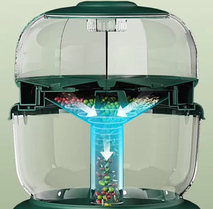 9KG Rotating Sealed Storage Box, Separated Sealed Rice Dispenser, Kitchen Accessories
