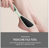 Double Sided Foot File Callus Remover, Dual sided Pedicure Trimmer With Long Handle, Portable Foot Dead Skin Remover Care Tool, Hard Skin Removers, Callus Dead Skin Remover, Anti Slip Handle Pedicure Tool