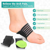 Arch Support Braces, Flat Foot Arch Support Pads, Bunion Corrector Pain Relief Insoles, Foot Pain Relief for Universal Size