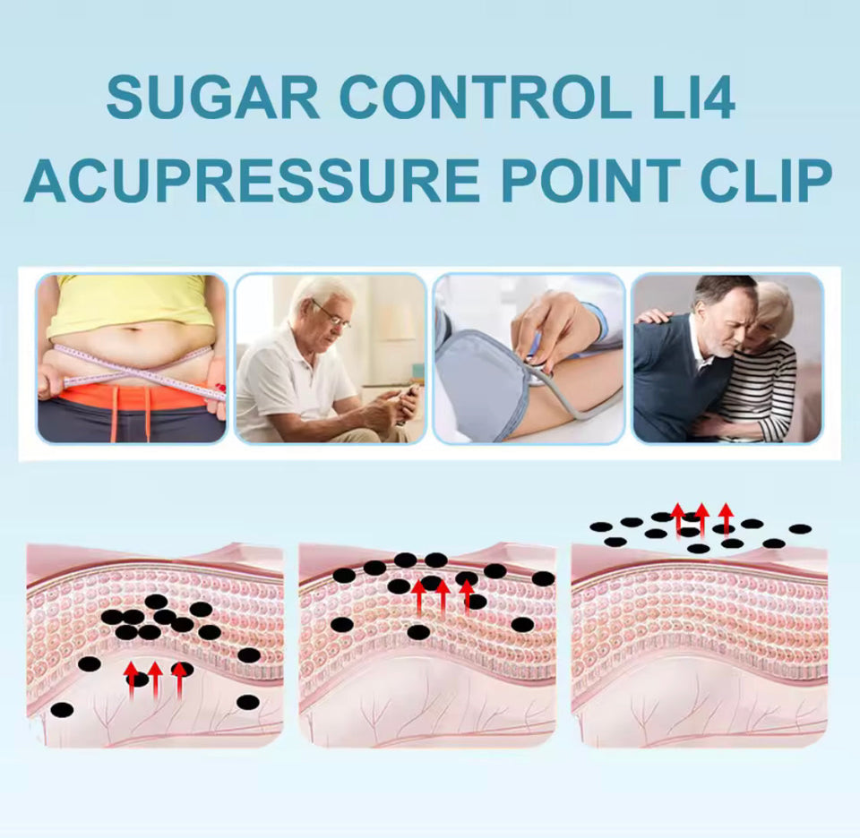 Portable Sugar Control Clip, Diabetes Relief Clip, Sugar Control Acupressure Point Clip, Diabetic Treatment Tool