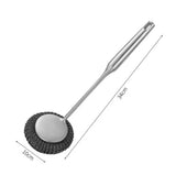 Long Handle Stainless Steel Wire Ball Brush, Strong Decontamination Sink Brush, Durable Extended Wire Dishwash Brush