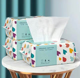 70pcs Disposable Face Towel, Makeup Removing Soft Wipes, Dry Cleanser Towelettes