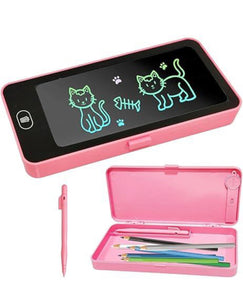 Kids Digital Writing Tablet Pencil Case, E-Note Pad, LCD Writing Board Pencil Box For Kids, Educational Toys For Kids