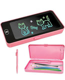 Kids Digital Writing Tablet Pencil Case, E-Note Pad, LCD Writing Board Pencil Box For Kids, Educational Toys For Kids