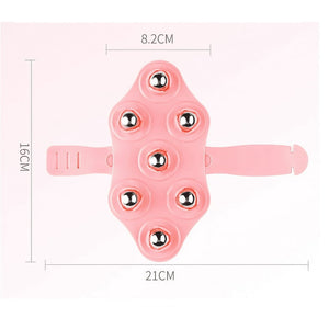 7 Ball Palm Shaped Hand Held Massager, Neck Roller Ball Massager, Portable Health Care Massage Instrument
