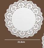 Fried Food Special Bottoms, Fried Food Oil Absorbing Paper, Round Lace Coaster Place Mat, Multipurpose White Lace Napkin, Fried Food Paper Tray Lace