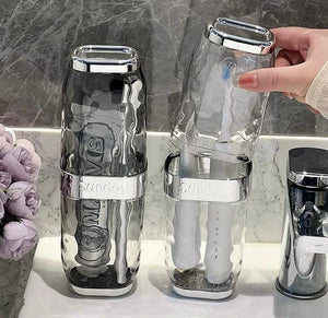 Acrylic Travel Toiletries Holder, Portable Toothbrush Holder, Bathroom Vanity Accessories