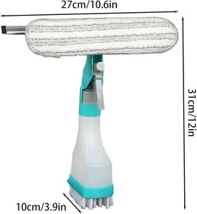 4 in 1 Spray Window Cleaning Brush, Multifunctional Glass Cleaning Scrub With Water Spray, Household Glass Wiper With Water Gun