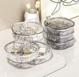 Multi Layered Rotating Jewellery Storage Box, Jewellery Storage Stand, Acrylic Bracelet Earring Storage Organizer Box
