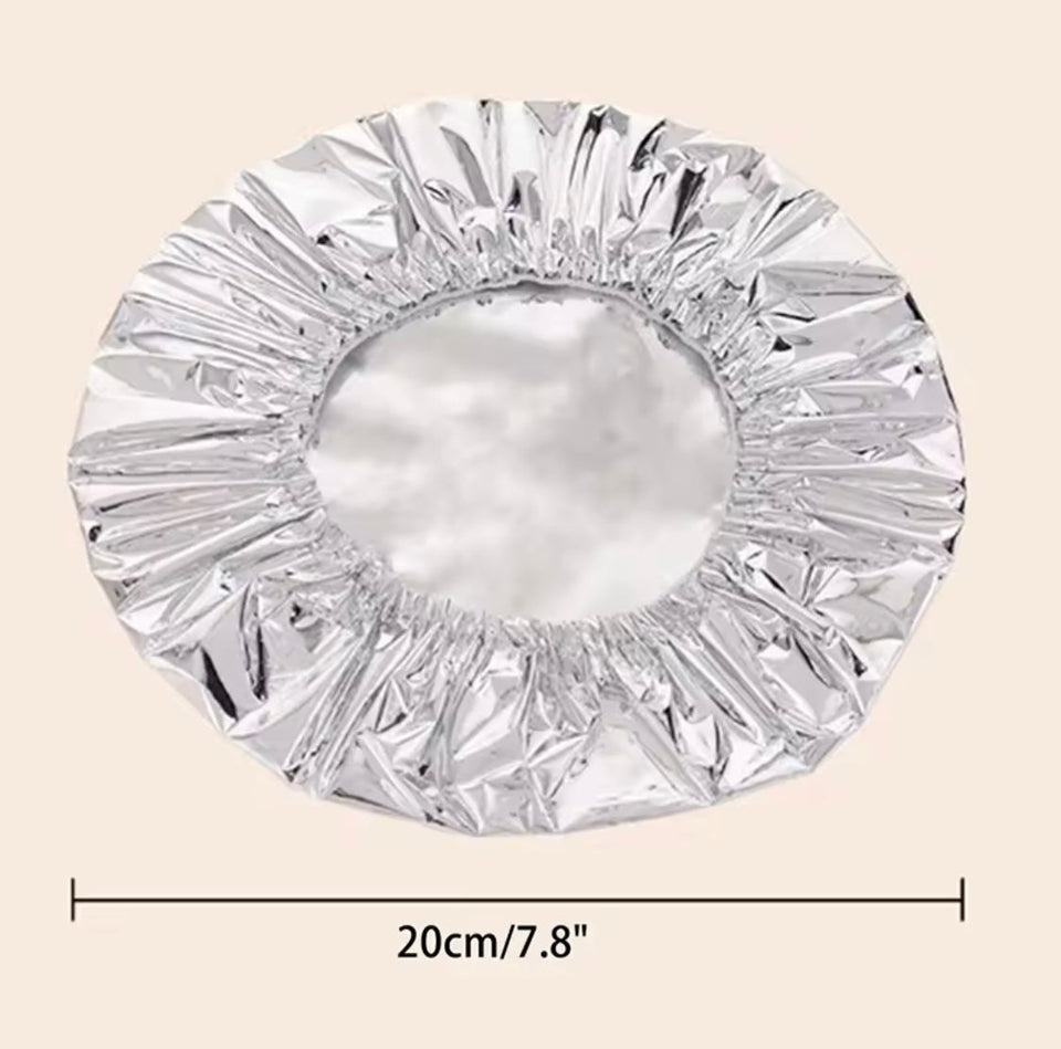 10PCS Reusable Aluminium Foil Covers, Aluminum Foil Insulation Covers, Insulation Aluminium Foil For Food Storage Cover