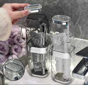 Acrylic Travel Toiletries Holder, Portable Toothbrush Holder, Bathroom Vanity Accessories