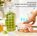 2 In 1 Ice Maker Ice Cube Bottle, Portable Ice Maker Kettle, Ice Mold Cooler Cup, Outdoor Fitness Drink Bottle