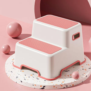Kids Washbasin 2 Step Stool, Baby Hand Wash Step Stool, Kids Toilet Foot Step Stool, Dual Purpose Climbing Step Stool