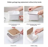 Nordic Press Desktop Trash Can, Creative Desktop Dust Bin, Bedroom Bedside Trash Can With Lid