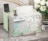 Acrylic Water Texture Tissue Box, Dustproof Napkin Box, Multifunctional Tissue Organizer Container