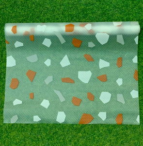 Printed Fridge Liner, Silicon Drawer Mats, Non-Adhesive Waterproof Kitchen Cabinet Liners, Multipurpose  Anti Frost Waterproof Pad, Washable Cooler Liner for Home Kitchen