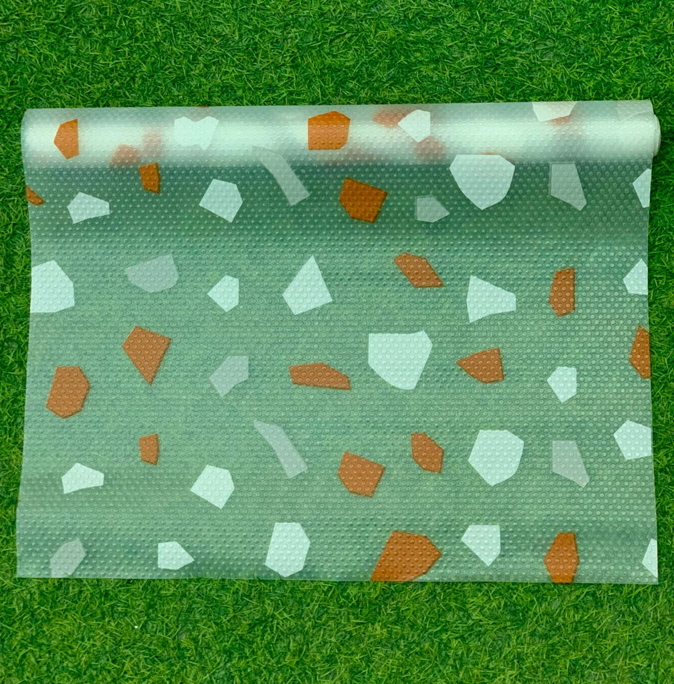 Printed Fridge Liner, Silicon Drawer Mats, Non-Adhesive Waterproof Kitchen Cabinet Liners, Multipurpose  Anti Frost Waterproof Pad, Washable Cooler Liner for Home Kitchen