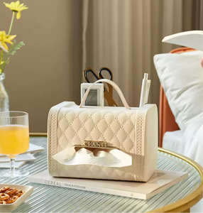 Handbag Shaped Tissue Box, Leather Bag Tissue Box Container, Leather Bag Napkin Container, Luxury Design Tissue Box Holder
