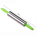Durable Stainless Steel Dough Roller, Dumpling Skin Pressing Flour Stick Baking Tool, Kitchen Roti Belan, Non Stick Surface Baking Roller, Kitchen Cooking Accessories