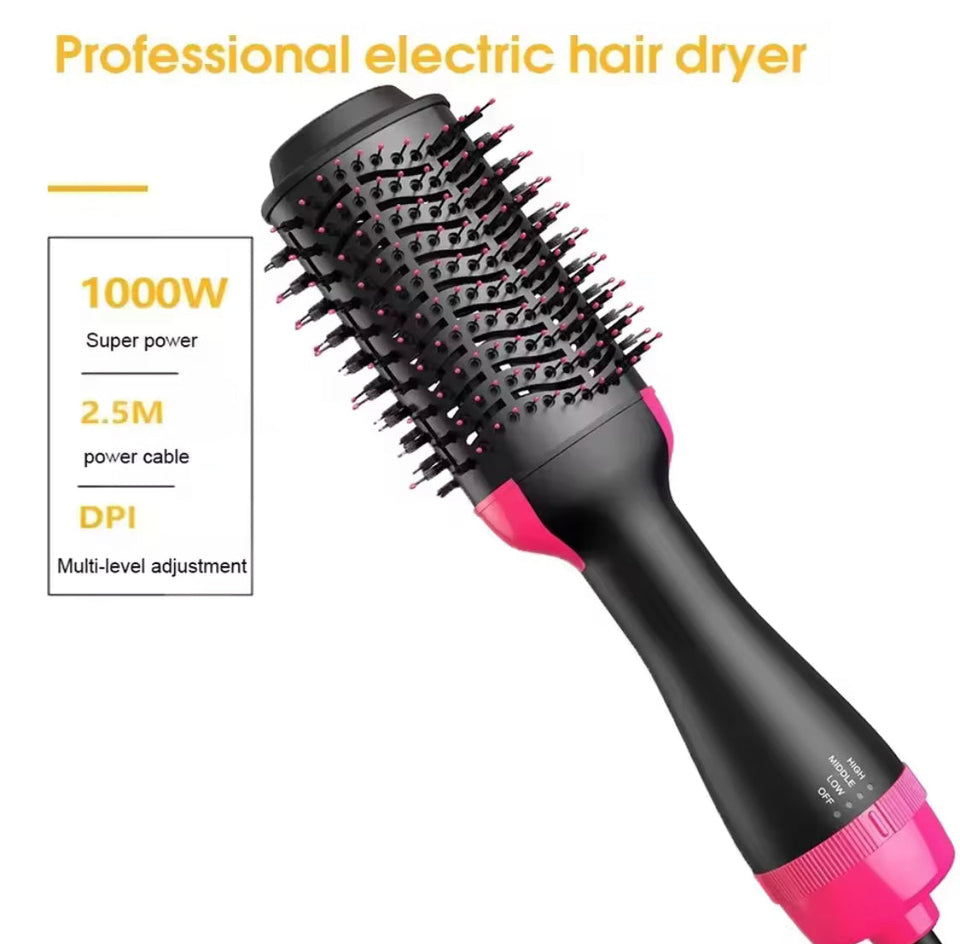 Hot Air Brush, Rotating Hot Hair Dryer, Multifunctional Brush Curler, Blow Dyer Brush, One Step Heating Comb Hair Straightening Brush