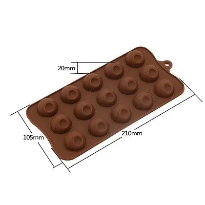 Eye Ball Shaped Silicone Chocolate Mold, 15 Cavity DIY Silicone Chocolate Molds, Cake Decorating Accessories