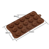 Eye Ball Shaped Silicone Chocolate Mold, 15 Cavity DIY Silicone Chocolate Molds, Cake Decorating Accessories