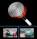 Multipurpose Stainless Steel Stove Heat Diffuser, Foldable Kitchen Stove Flame Guard Simmer Plate, Durable Gas Stove Anti Scalding Mat