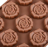 Flowers Shaped Silicone Chocolate Mold, Cake Decoration Tool, Reusable Rose Flower Chocolate Mold