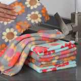 Set Of 5 Kitchen Cleaning Cloth, Soft Absorbent Dishcloth, Coral Fleece Wiping Towel Rags