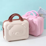 Portable Mini Bear Makeup Handbag, Mini Bear Travel Cosmetic Bag, Durable Zipper Cosmetic Bag