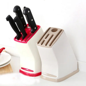 Plastic Kitchen Knife Holder Rack, Multifunctional Knife Holder Rack, Durable Plastic Multifunctional Cutlery Holder