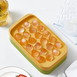 Round Ice Cube Tray, Ice Ball Tray With Lid, Ice Storage Spherical Ice Tray, Ice Cube Storage Box