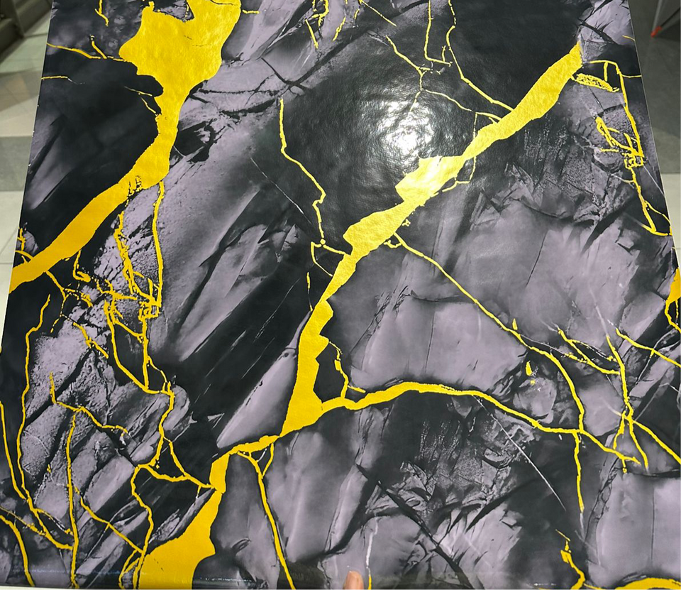 Waterproof UV Marble Sheet, Self Adhesive KSE Walls Sticker, Kitchen Cabinets Countertop Wallpaper