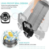 Pack Of 3 Transparent  Motivational Water Bottle, Large Capacity Water Bottle, Sports Water Bottle, Transparent Refillable Leakproof Water Bottle