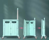 Shopping Cart Folding Trolley, Lightweight Foldable Outdoor Trolley, Portable Plastic Shopping Trolley
