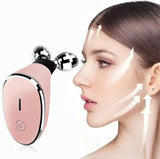 Dual Ball Massage Roller, Muscle Fascial Relaxation Tool, Handheld Face Back Neck Massager for Pain Relief