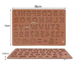 3D DIY Silicone Alphabet Number Chocolate Mold, Cake Decoration Tools