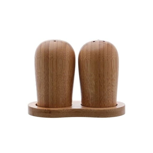 Wooden Salt And Paper Set With Base, Condiment Grinding Tool Kitchen Gadget, Adjustable Coarseness Shaker, Durable Spice Grinder