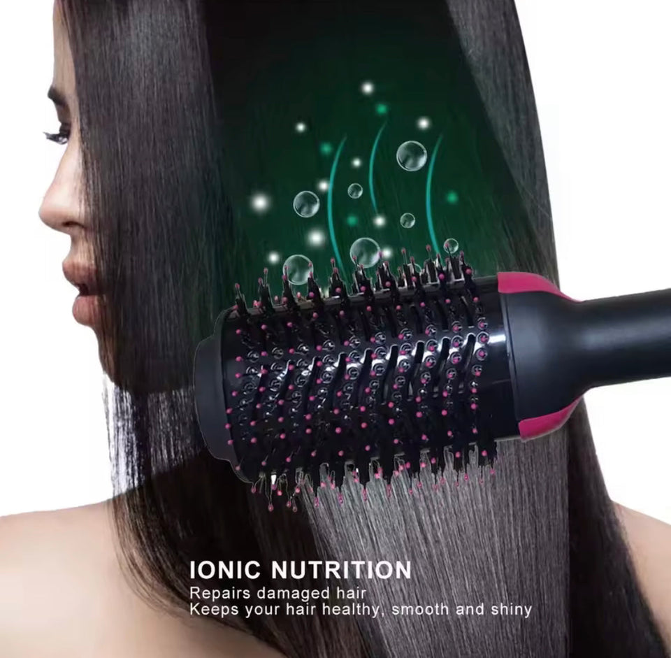 Hot Air Brush, Rotating Hot Hair Dryer, Multifunctional Brush Curler, Blow Dyer Brush, One Step Heating Comb Hair Straightening Brush