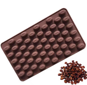 Coffee Beans Shaped Silicone Chocolate Mold, Mini Chocolate Coffee Bean Silicone Mold, Cookies Decorating Tools