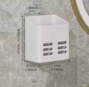 Wall Mounted Bathroom Shelf, Multifunctional Cutlery Rack, Wall Hanging Storage Shelf, Bathroom Accessories