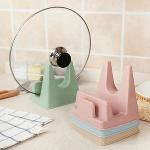 Kitchen Pot Lid Holder, Kitchenware Pan Cover Rack, Multifunctional Spatula Holder Rack