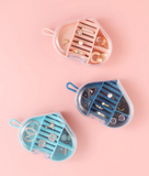 Creative Heart Shape Jewelry Box, Cute Mini Jewelry Organizer, Small Jewelry Case For Travel, Mini Jewelry Case For Earrings and Rings