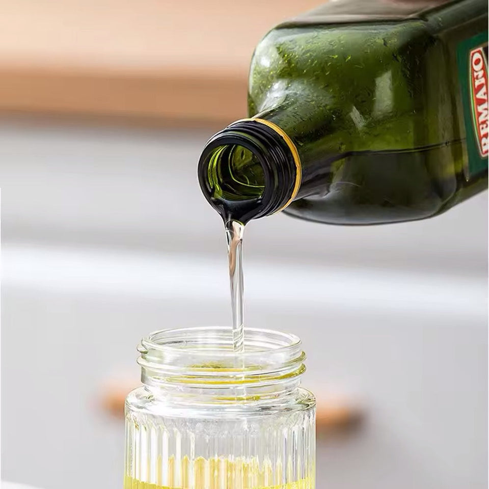 250ml Glass Spray Oil Bottle, Kitchen Oil Misting Spray Bottle, Pressure Thickened Leak-Proof Oil Spray Bottle, Oil Dispenser Bottle