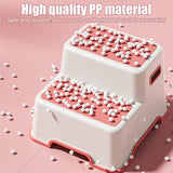 Kids Washbasin 2 Step Stool, Baby Hand Wash Step Stool, Kids Toilet Foot Step Stool, Dual Purpose Climbing Step Stool