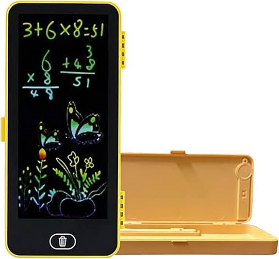 Kids Digital Writing Tablet Pencil Case, E-Note Pad, LCD Writing Board Pencil Box For Kids, Educational Toys For Kids