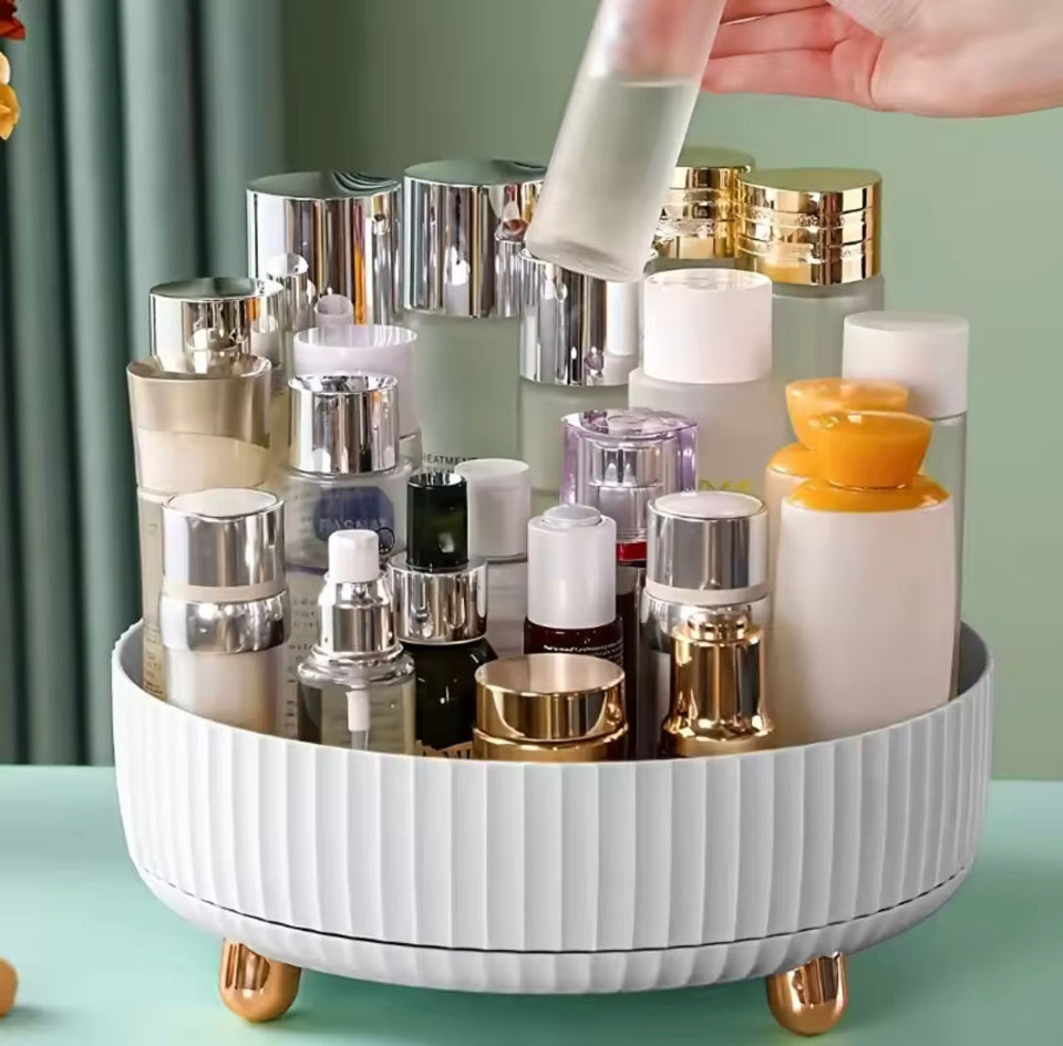 360° Rotating Cosmetic Perfume Organizer, Large Capacity Cosmetic Organizer, Cosmetic Organizer for Living Room Bedroom